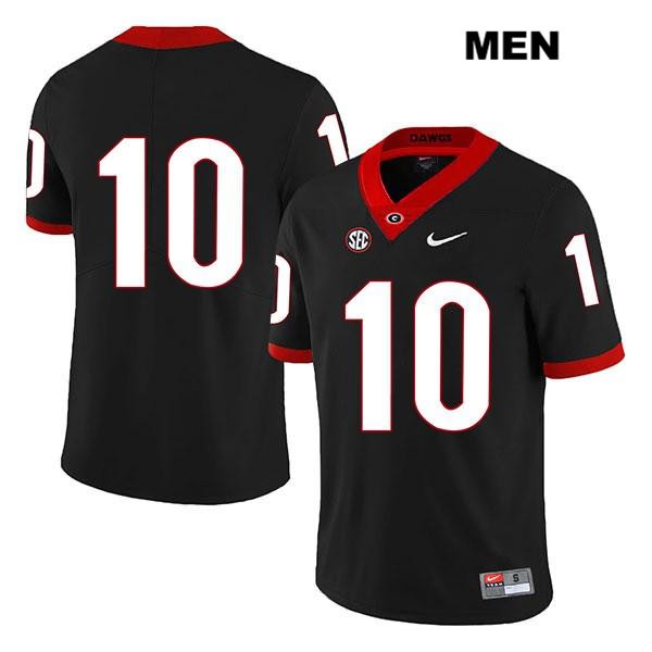 Georgia Bulldogs Men's Malik Herring #10 NCAA No Name Legend Authentic Black Nike Stitched College Football Jersey CWW1456IW